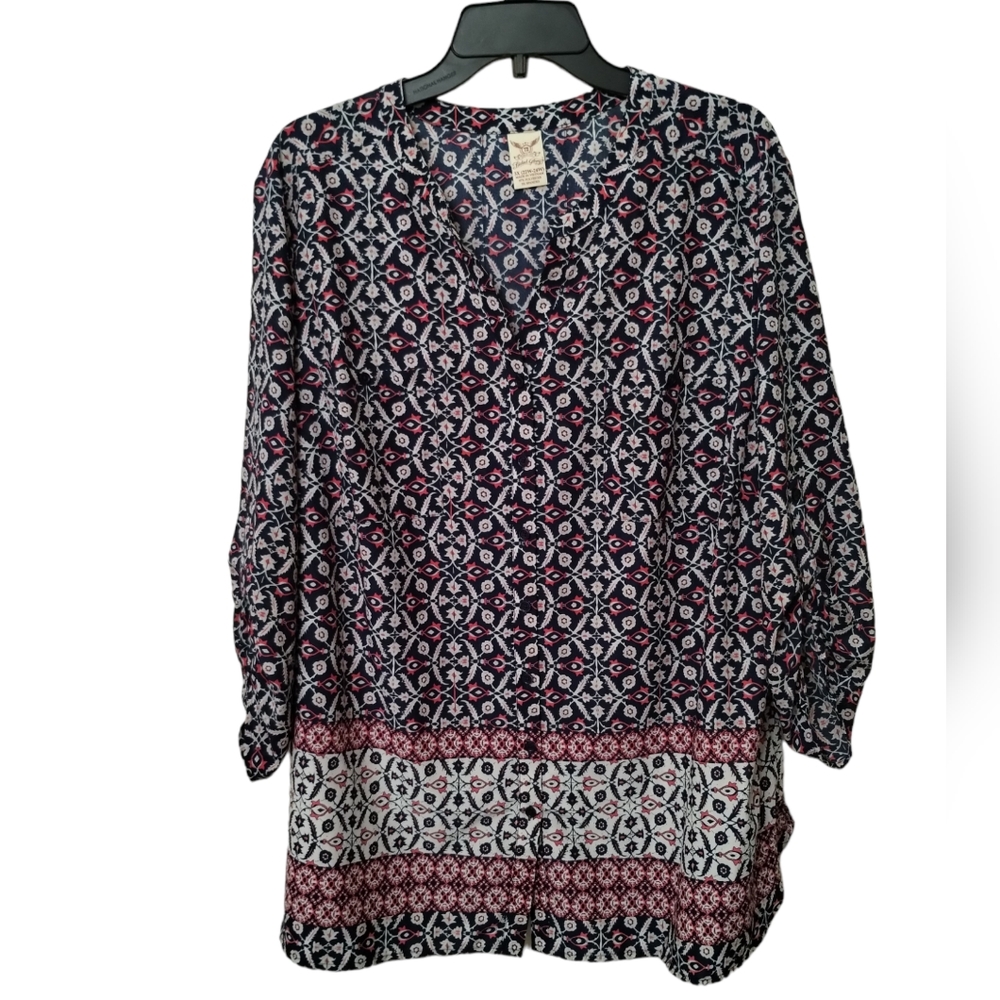 Faded Glory Blouse Sz 3X New